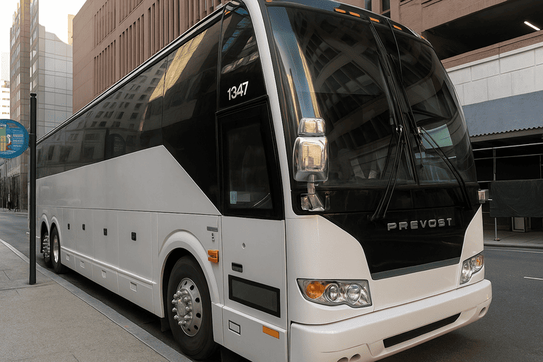 a Charter Bus Rental Huntington Beach coach bus